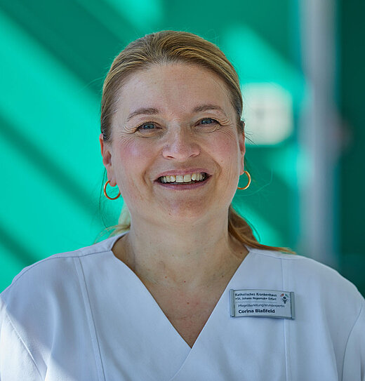 Corina Blaßfeld (Mitarbeiterin Pflegeüberleitung im VZ-Erfurt)